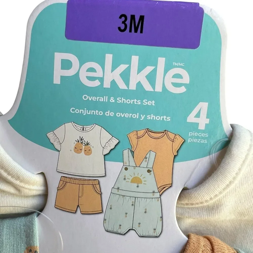 Baby Girl 2 Piece Summer Outfit Set Size 3M Cute Matching Clothes Twins